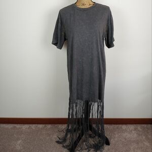 Asos Grunge/Fringe Tshirt Dress!